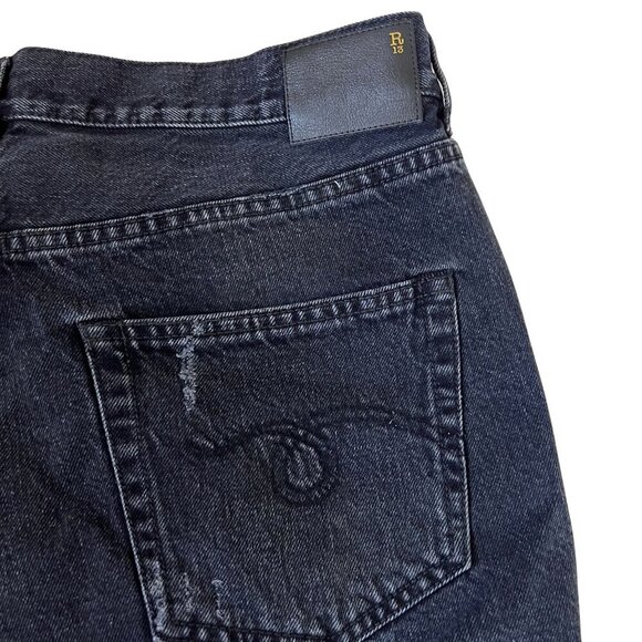 R13 Jake Crossover Denim Jean Shorts Sz 28 - Picture 3 of 9